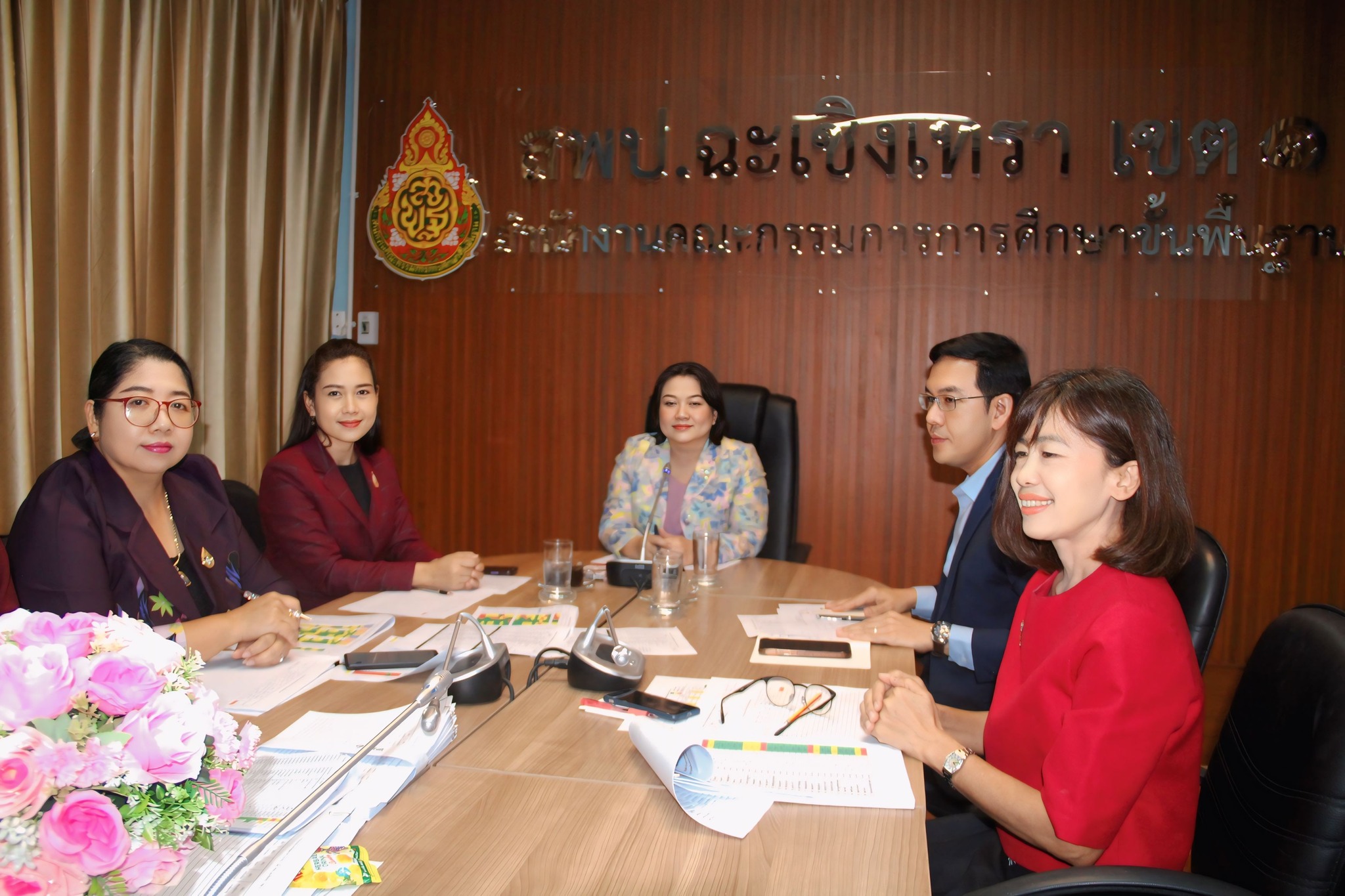 สพป.ฉะเชิงเทรา เขต 1 จัดการประชุมเพื่อขับเคลื่อนและประเมินผลการดำเนินงานตามแนวทาง "การประเมินระดับคุณภาพโรงเรียน 7 มิติ" 