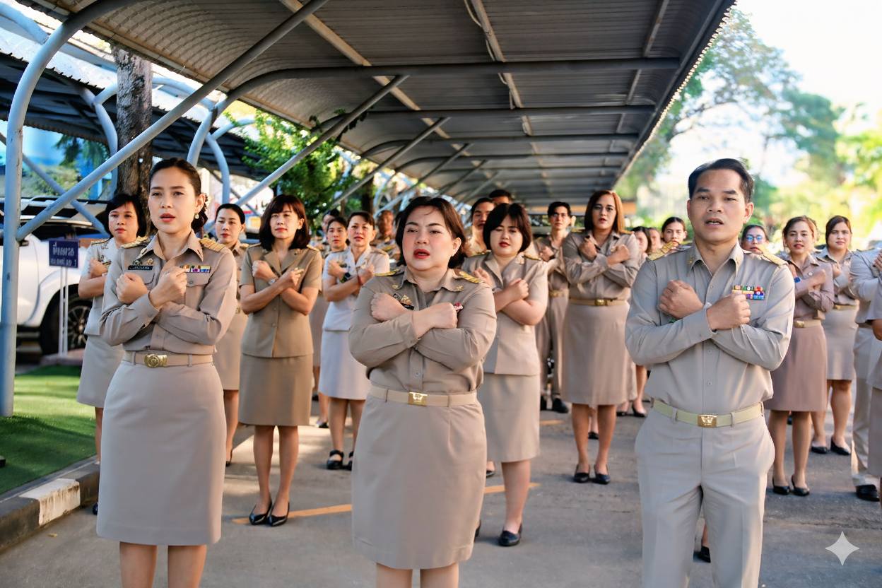สพป.ฉะเชิงเทรา เขต 1 จัดกิจกรรมเคารพธงชาติ เสริมสร้างวัฒนธรรมองค์กร